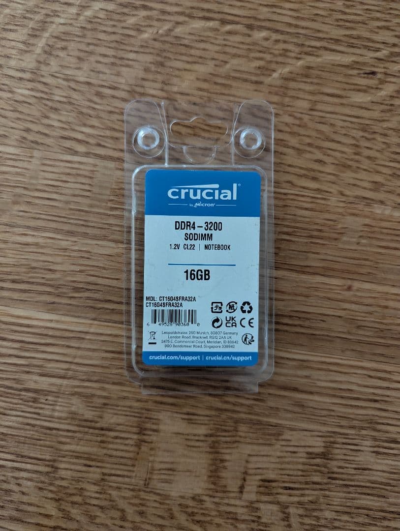 Crucial ノートPC用増設メモリ16GB DDR4-3200 - メルカリ