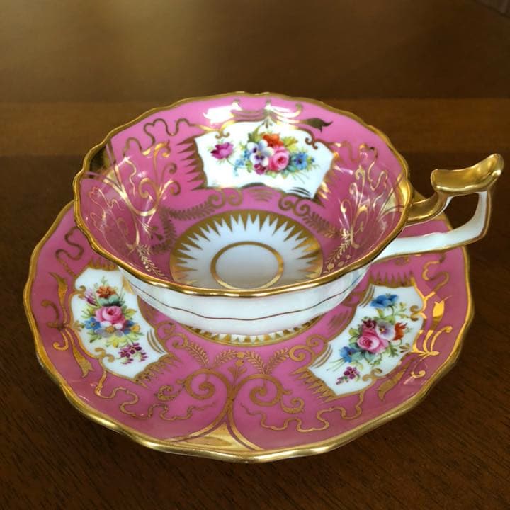 【希少品】コウルドン★手描き金彩ローズ★ピンクC/S 希少品】コウルドン☆手描き金彩ローズ☆ピンクC/Sの通販 by Ivy Ave