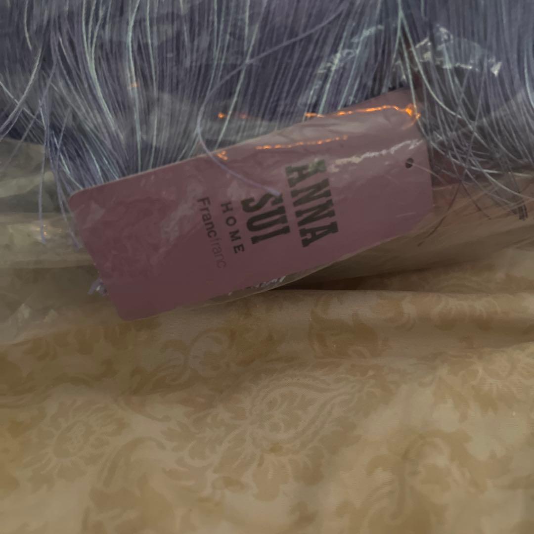 ANNA SUI ベルベット円形クッション 紫 - メルカリ