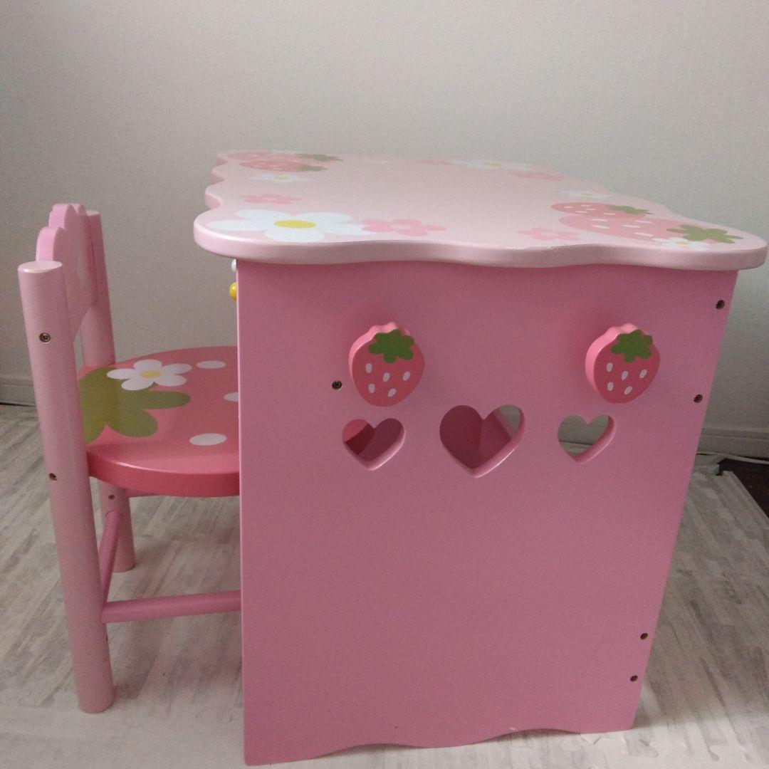 マザーガーデン 野いちご デスクセット 机 椅子 学習机 勉強机 - メルカリ