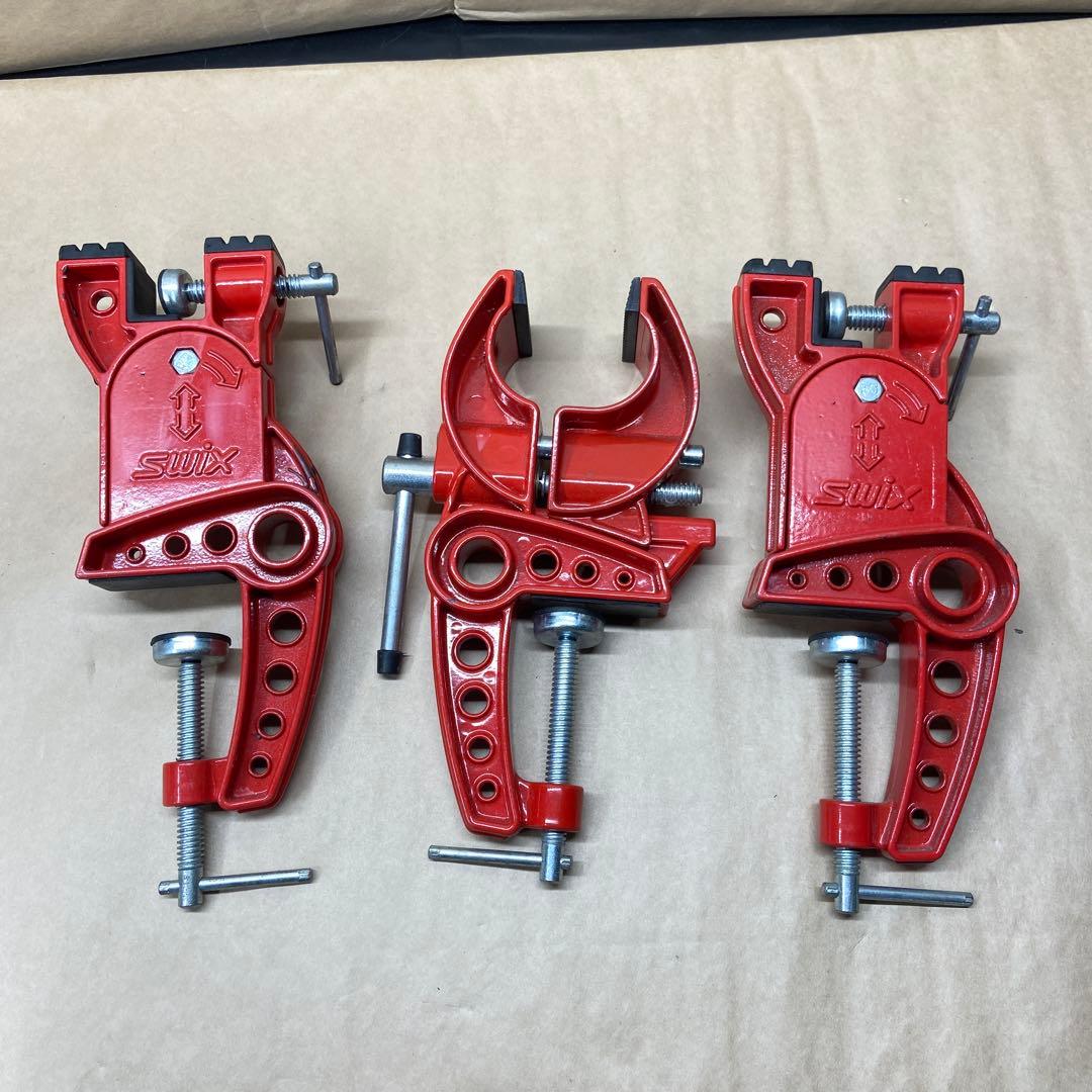 Swix スキー用ワックススタンド 3個セット　バイス SWIX スキーバイス ラジアルスキーバイス3点止め - サッポロスキッド