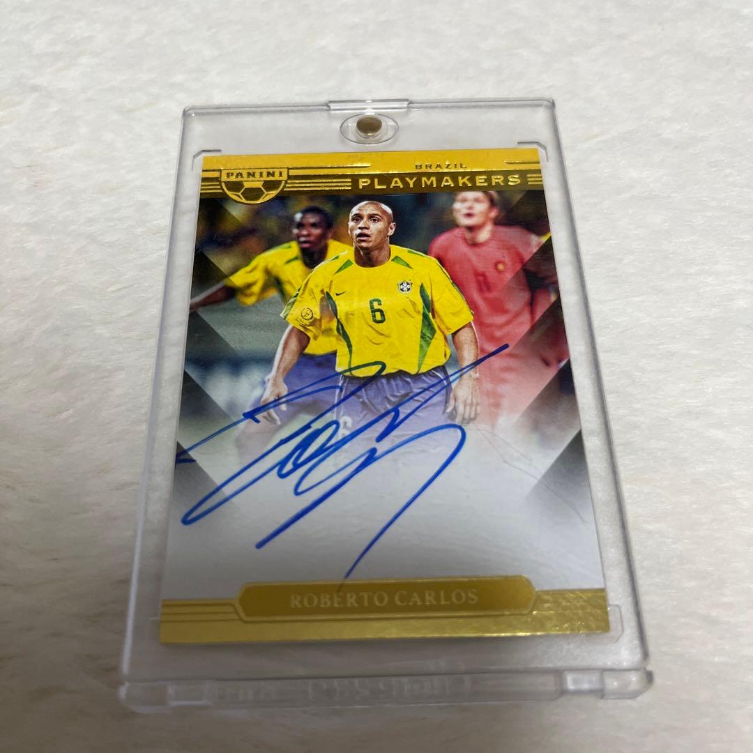 ロベルト・カルロス Panini PLAYMAKERS サインカード - メルカリ