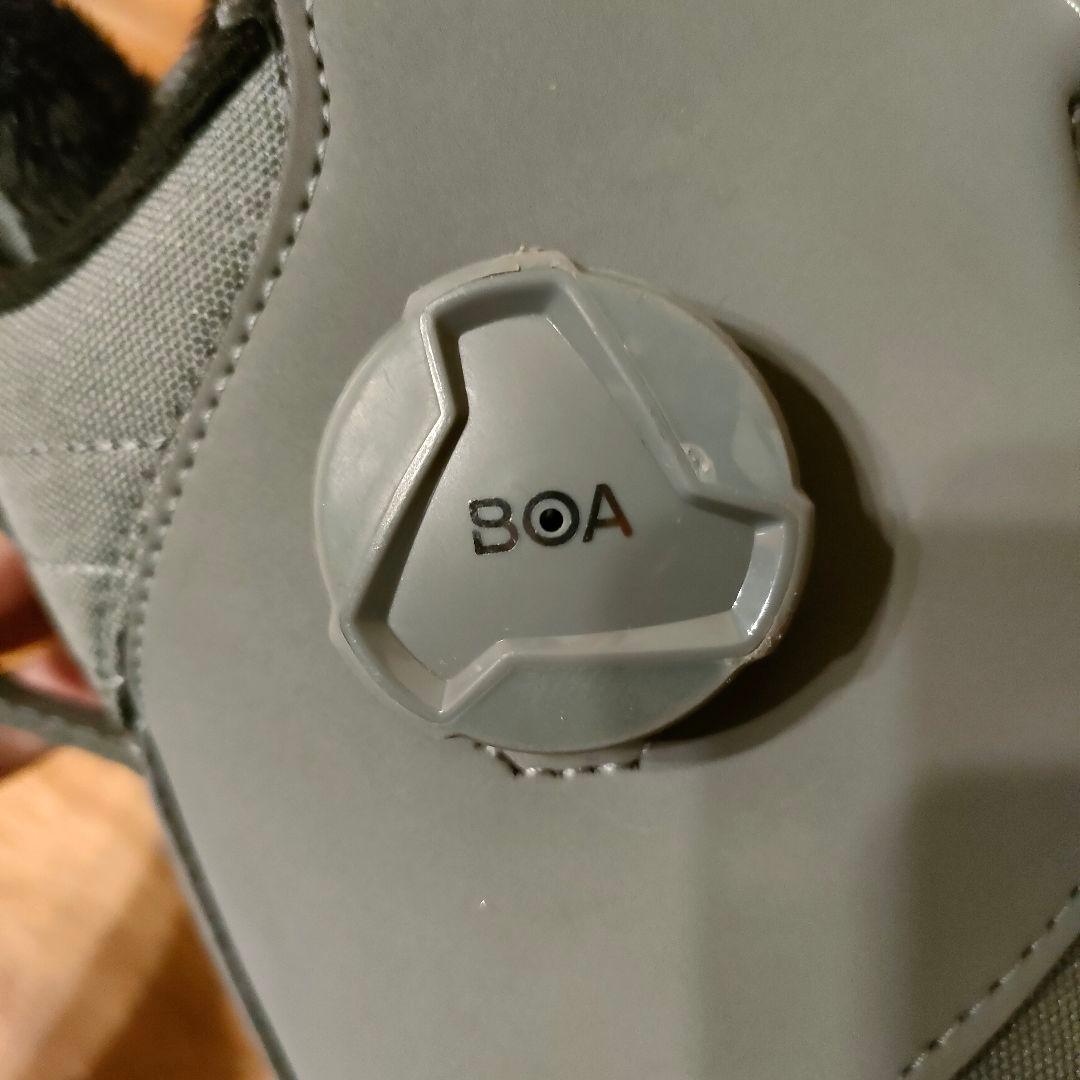 美品 RIDE HERA ヘラ 25.0cm Wボア グレー スノボブーツ　高級