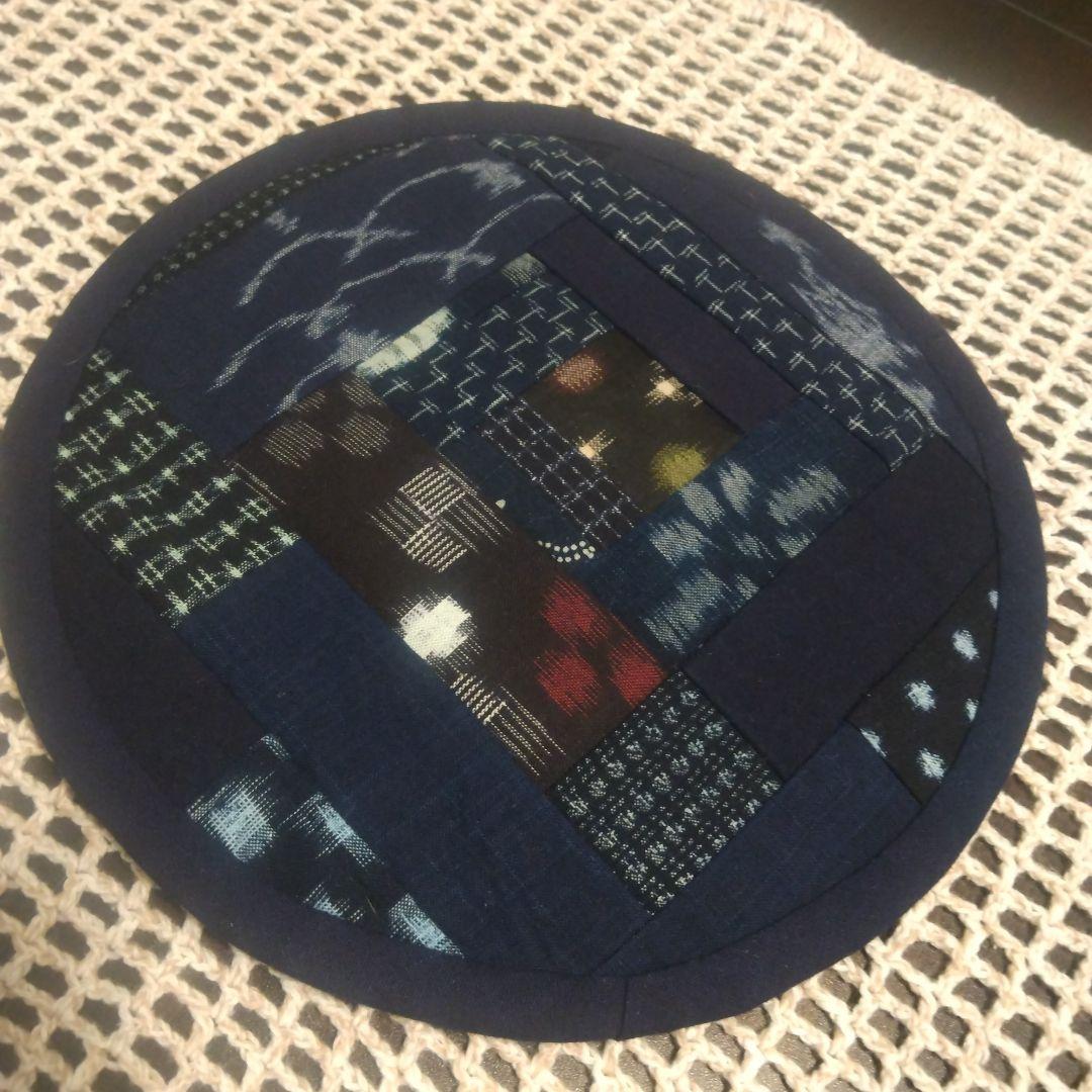 藍染古布パッチワークの敷物(26) - メルカリ