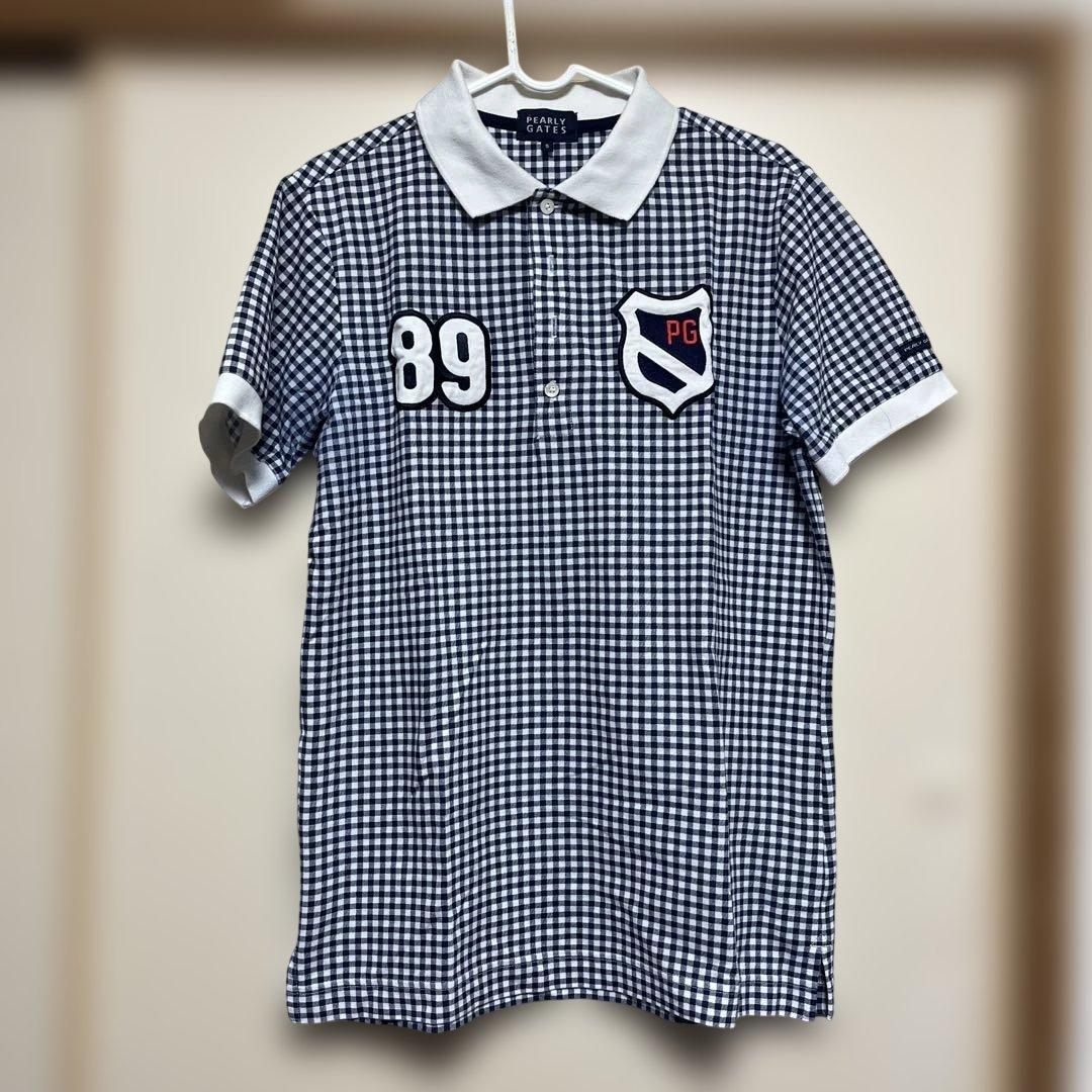 PEARLY GATES チェック柄ポロシャツ 89 - メルカリ