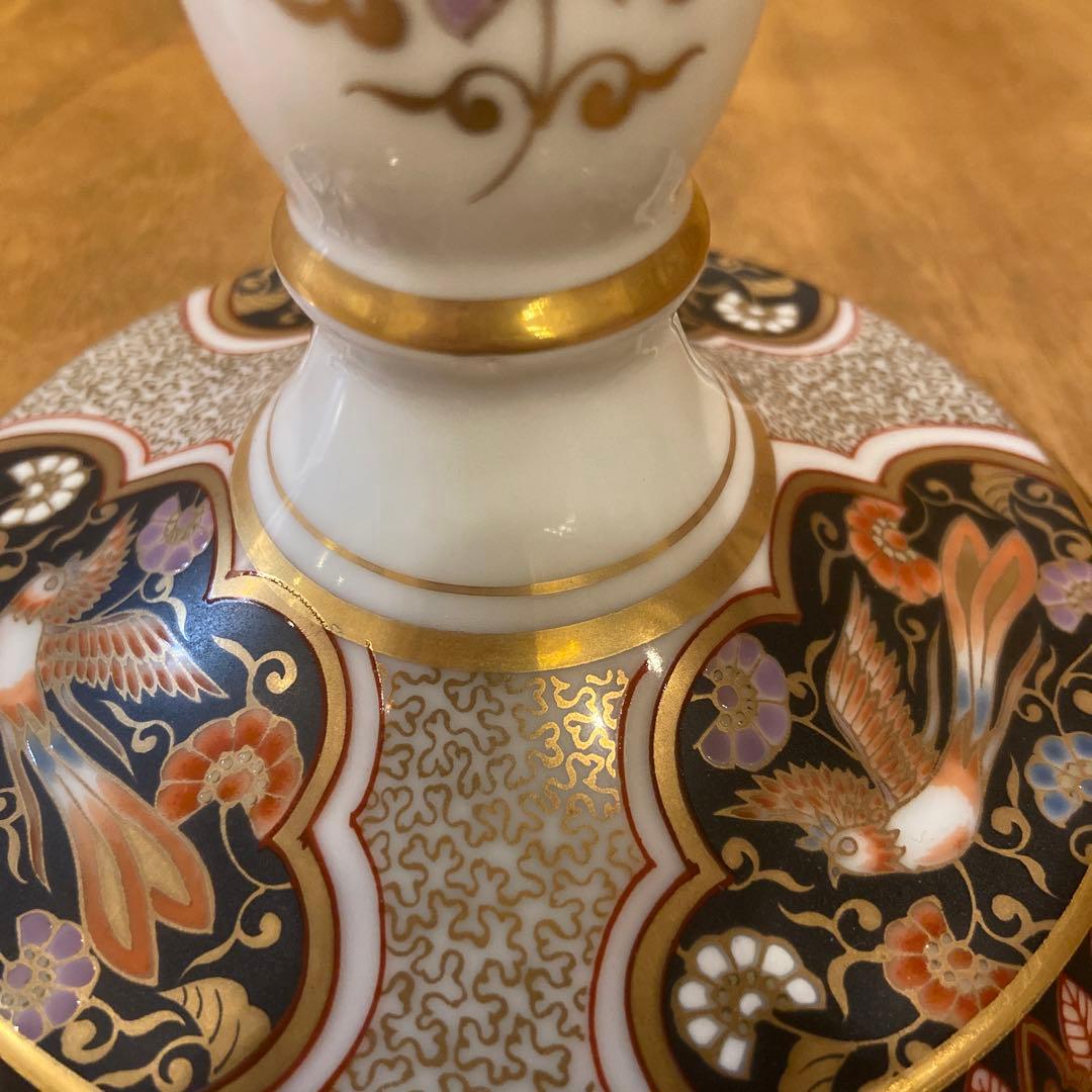 有田焼其泉窯 黒外濃金海松鳳凰文燭台 キャンドルスタンド - メルカリ