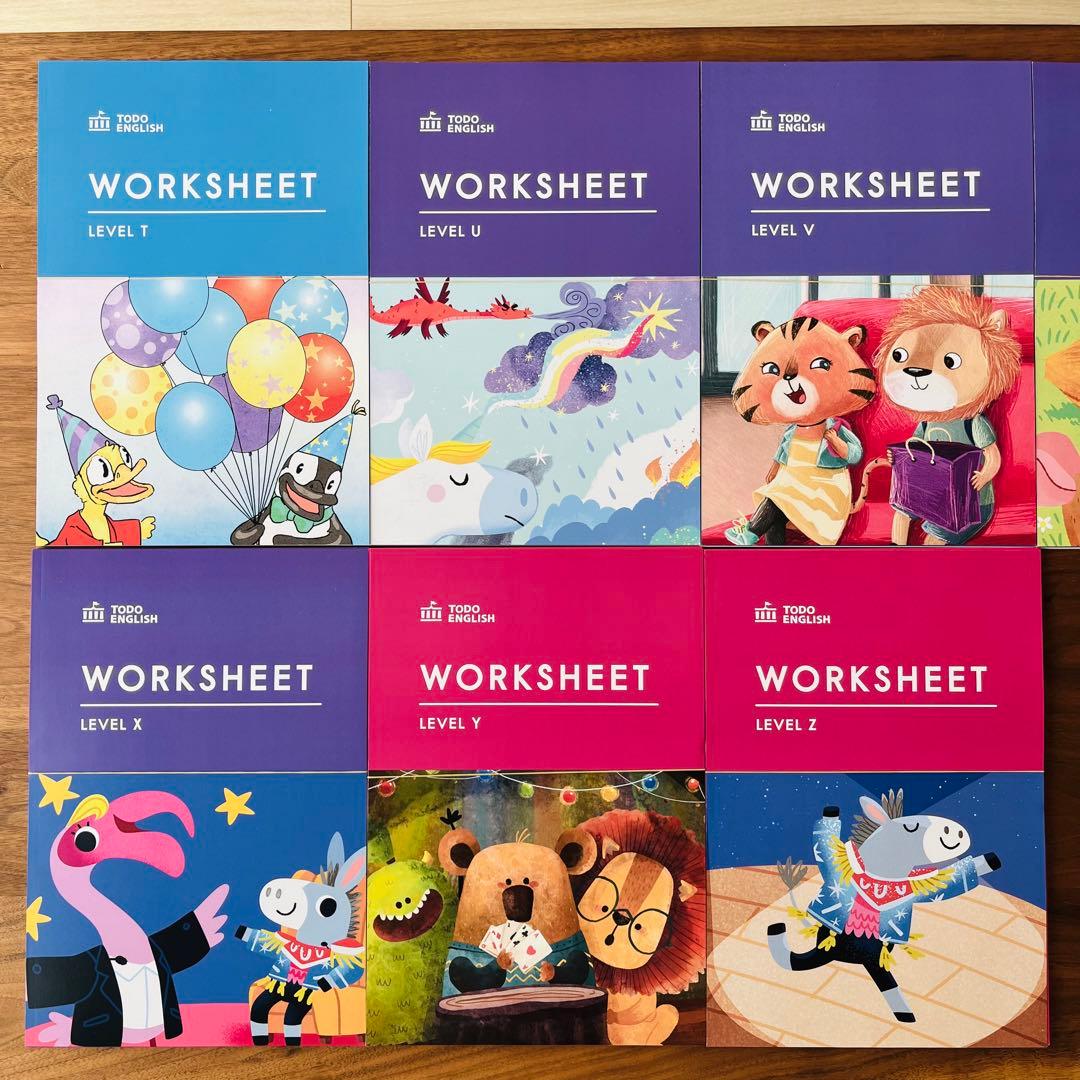 美品 記入なし【裁断済】トド英語 ワークシート全26冊TODO ENGLISH