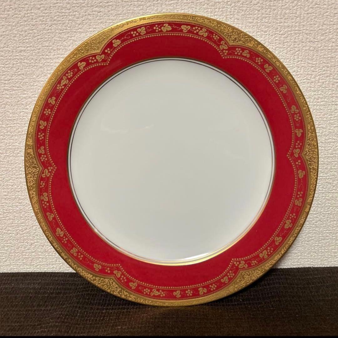 大倉陶園　アレキサンドリーヌ　ディナープレート　25.5cm 金彩マロン