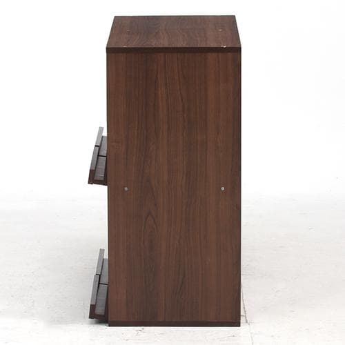 《新品・送料無料》ディスプレイラック 4マス ミディアムブラウン