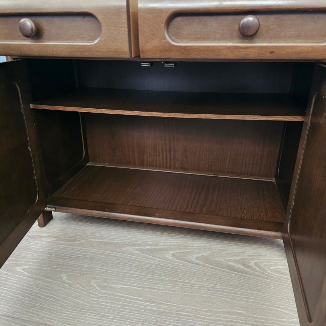 Karimoku カリモク 木製 電話台、FAX台 キャビネット飾り棚 収納 台