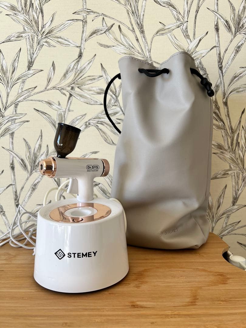 STEMEY Dr.SYS フェイススチーマー 収納バッグ付き スチーマー フェイススチーマー 美顔器 顔 エステ 保湿 乾燥対策