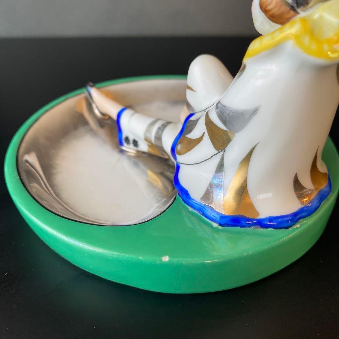 オールドノリタケ ピエロ アッシュトレイ ピントレイ アールデコ