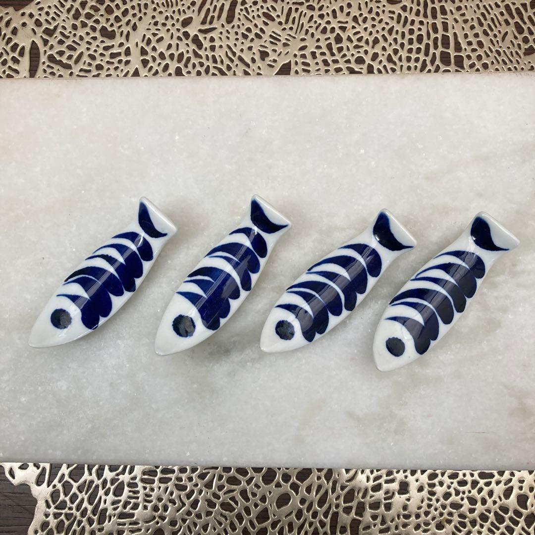 4個 ARABIA アラビア GOG 魚 fish 箸置き カトラリーレスト 2個 ARABIA アラビア GOG 魚 fish 箸置き カトラリーレスト - メルカリ