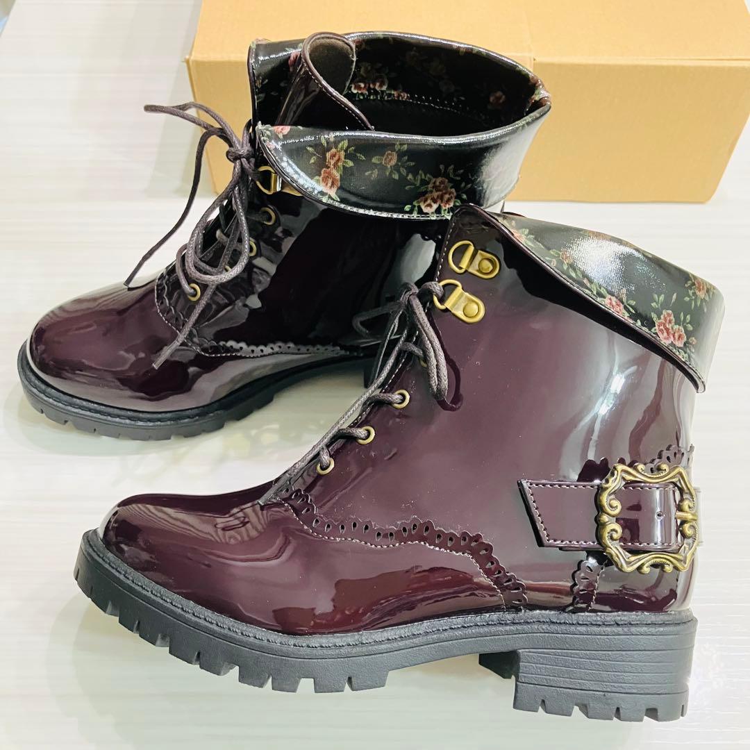 新品】axes femme / アクシーズ ファム バックル使いレインブーツ