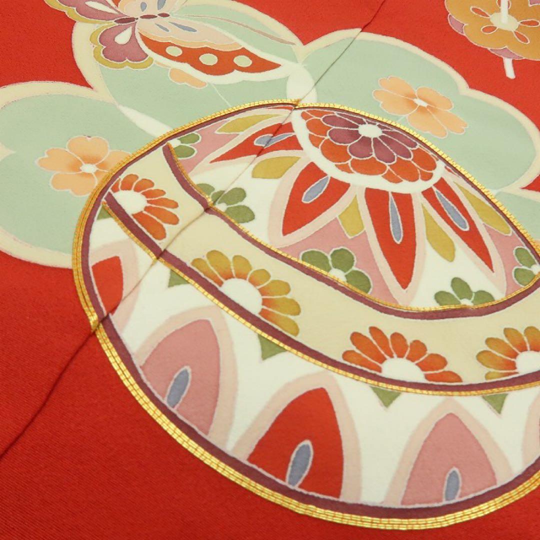 塩様専用✺美品 正絹 七五三 7歳 女児 四つ身着物 金駒刺繍