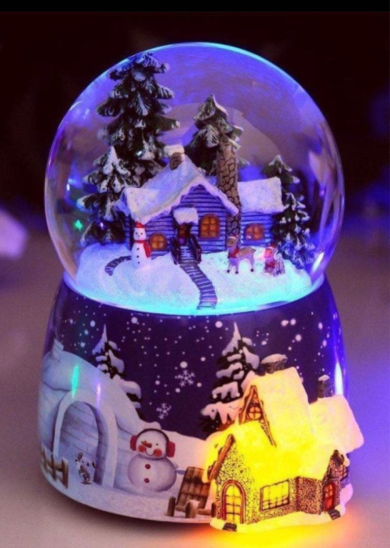 富裕層向クリスマススノードーム20曲オルゴール付雪舞回転LED￥60000 楽天市場】スノードーム クリスマスオルゴール スノーグローブ LED
