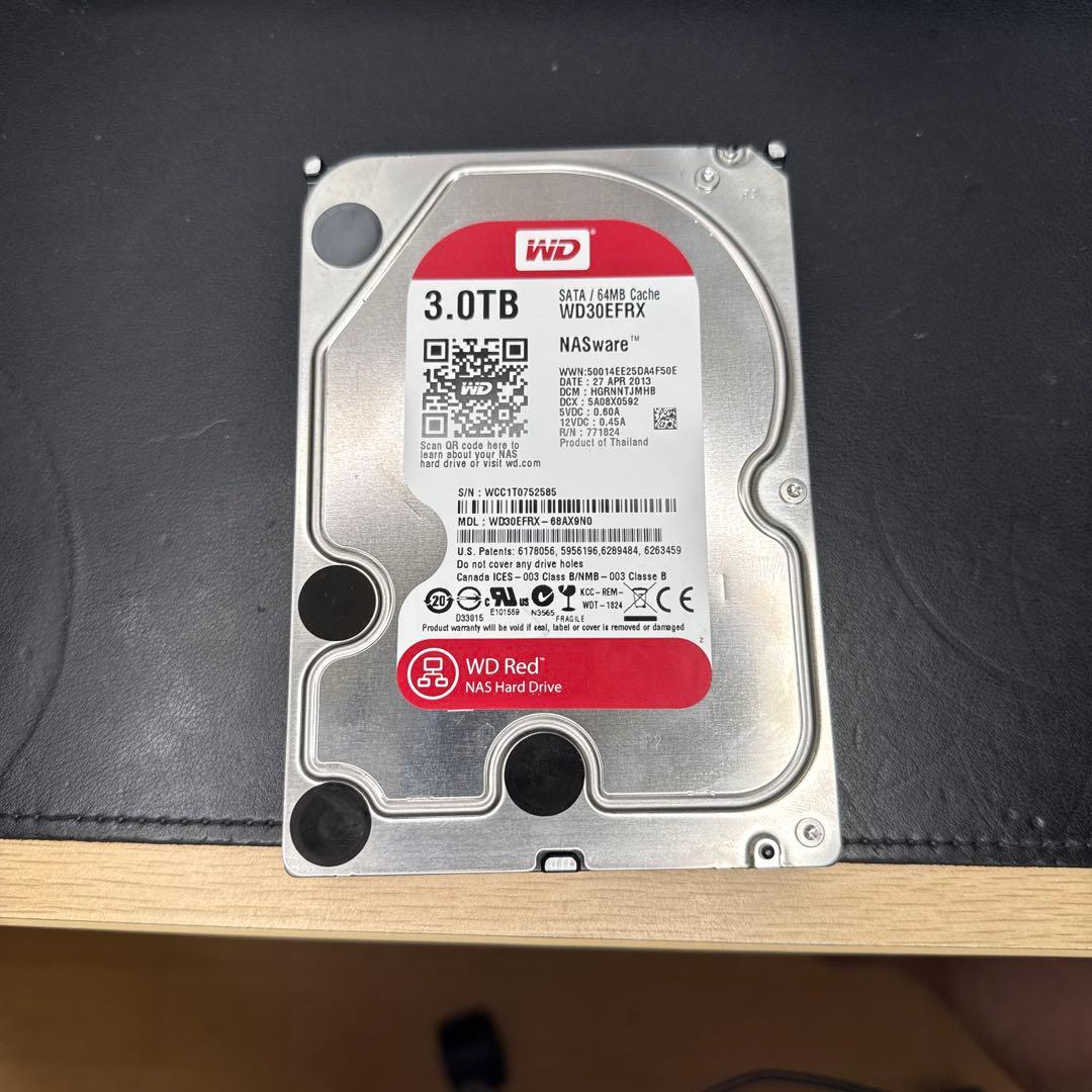 Western Digital WD30EFRX HDD 3TB 9043時間 Amazon | 【整備済み品】 Western Digital HDD 3TB WD Red NAS RAID