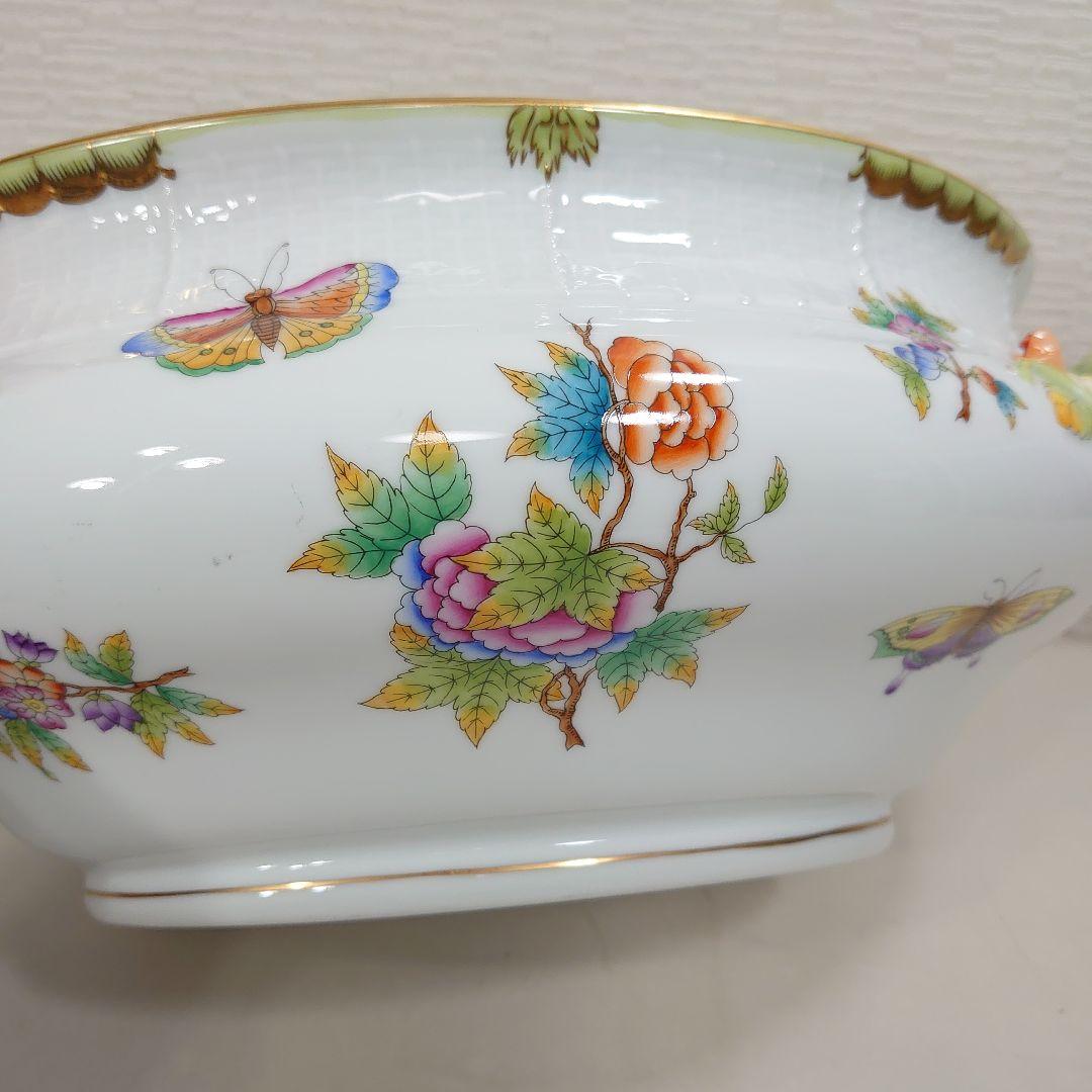 A*)様 ヘレンド ヴィクトリアブーケ チュリーン 大型 陶器 ボウル 蓋なし