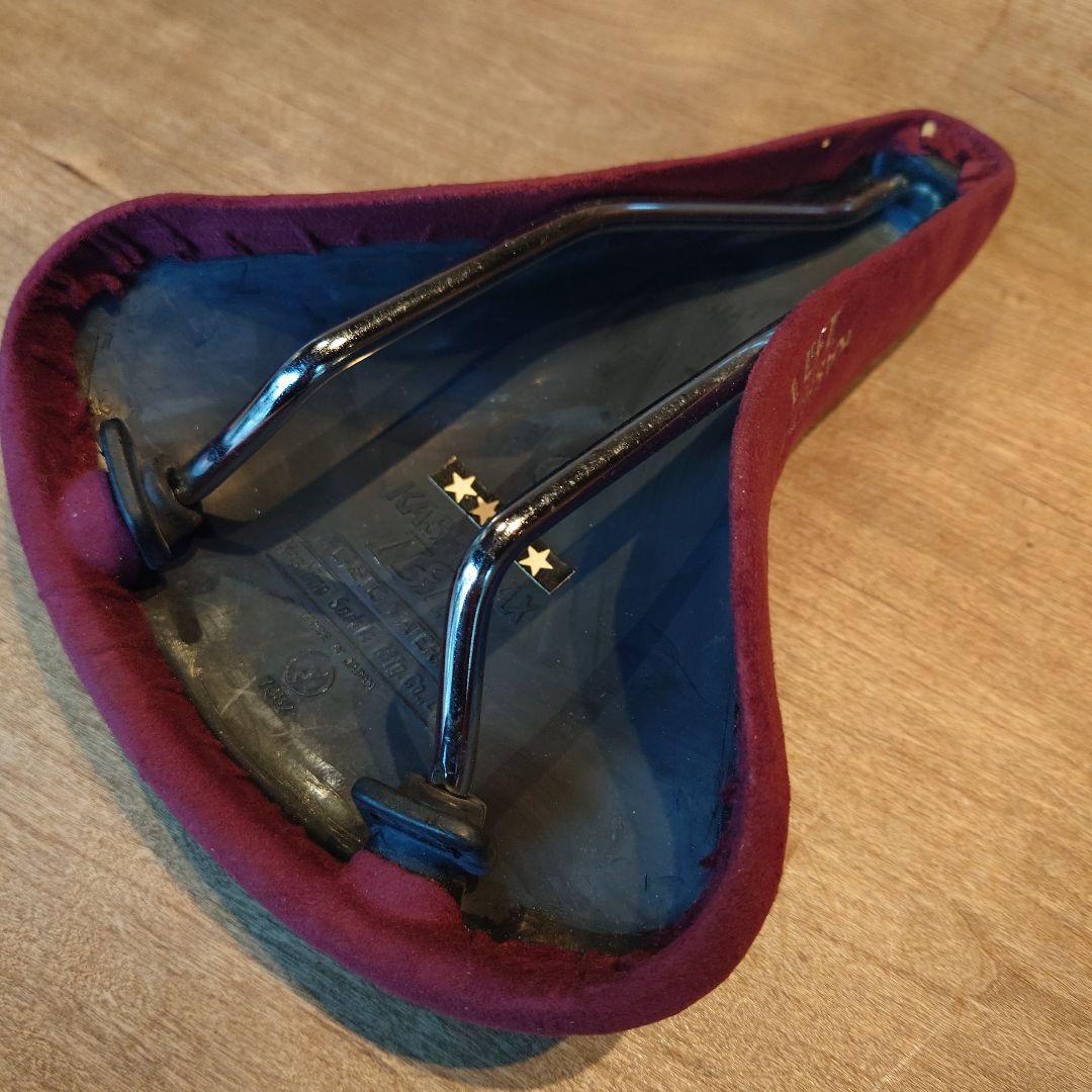 KASHIMAX ボルドーレッド バックスキンサドル 未使用品 - メルカリ