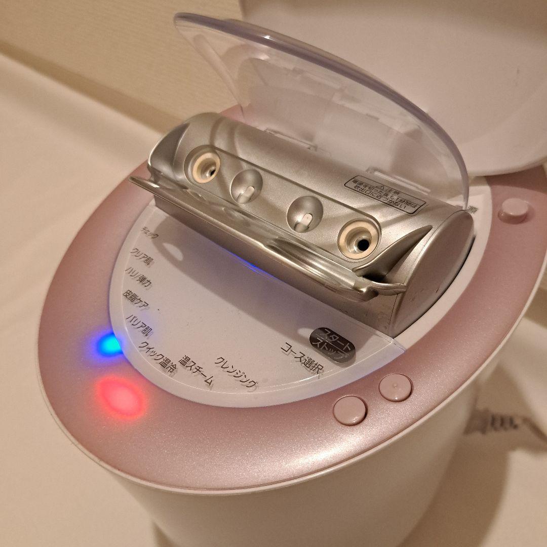中古美品 パナソニック スチーマー ナノケア W温冷エステタイプ ピンク