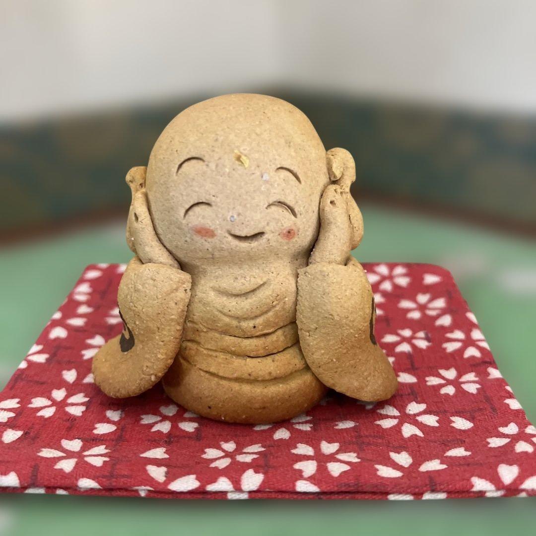 地蔵 お地蔵さん しあわせ 家族 お守り 陶人形 置物 - メルカリ