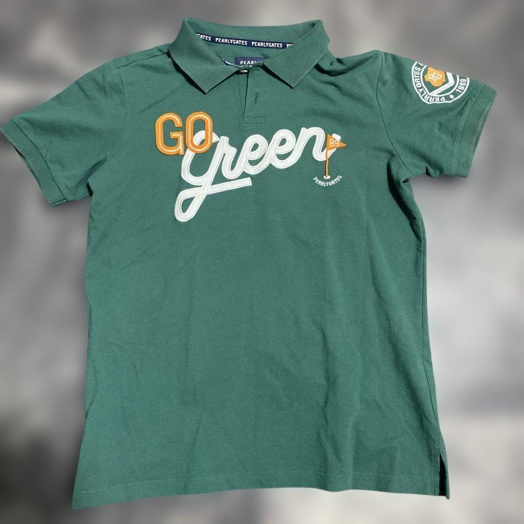 PEARLY GATES グリーン ポロシャツ - メルカリ