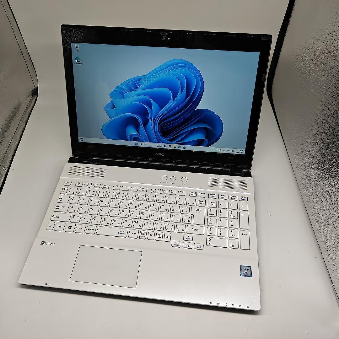 NEC】NS700 高性能i7 SSD256GB 16GB ホワイトノートPC