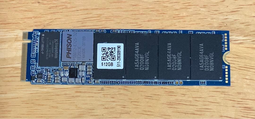 M.2 SSD PHISON PS5012-E12S-512G NVMeジャンク - メルカリ