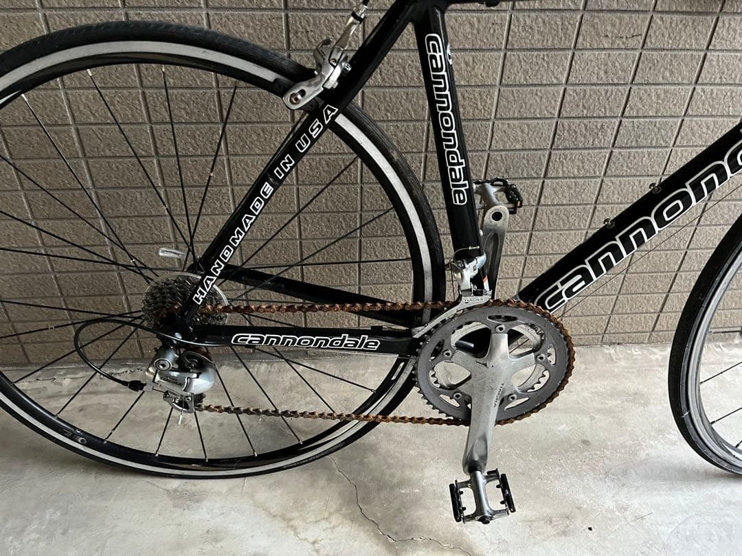 キャノンデール C9 ロードバイク9速 リアアーム右曲がり有 引き取り