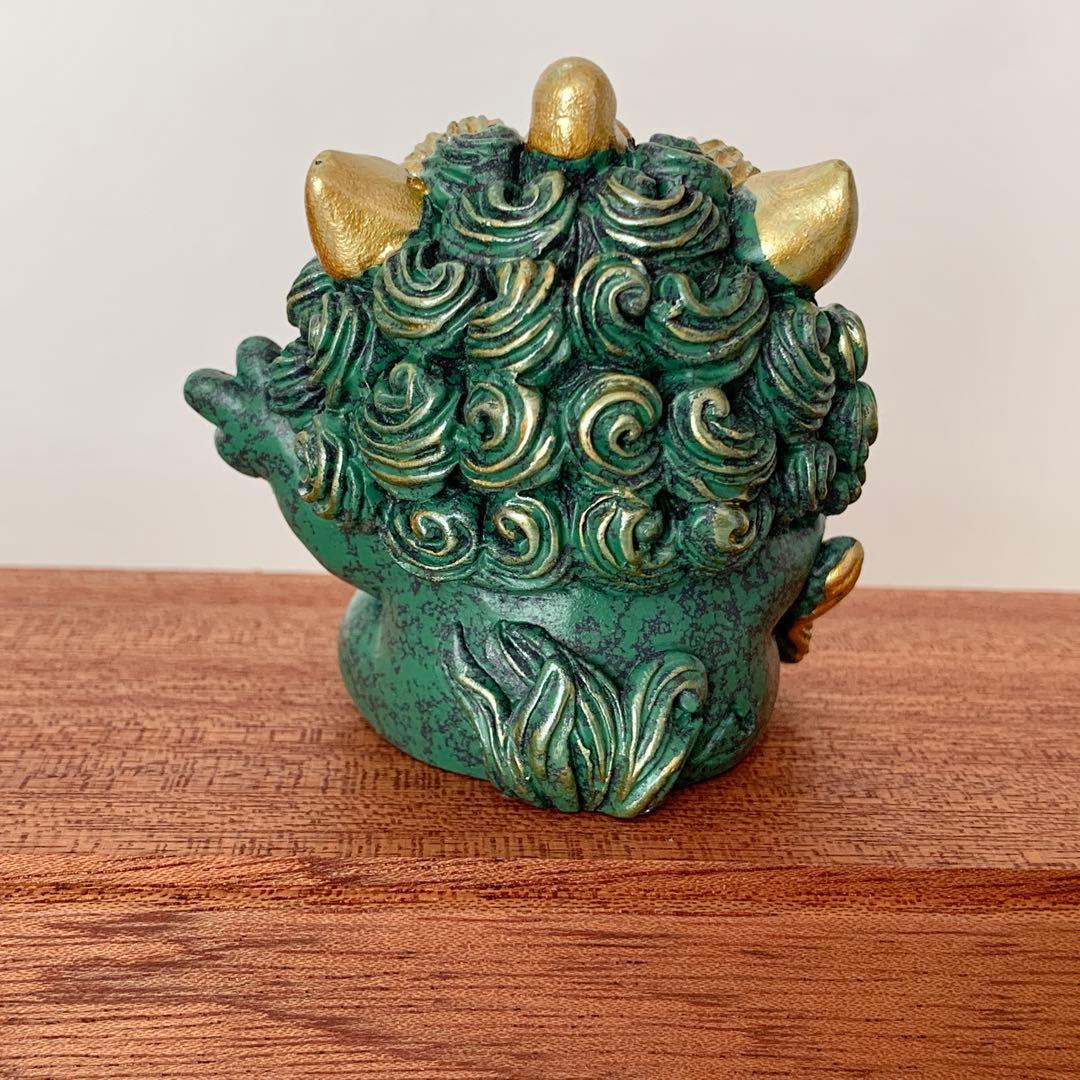 縁起物‪☆徳化白磁作家 監修/貔貅（ひきゅう）4体セット 木製台座‬