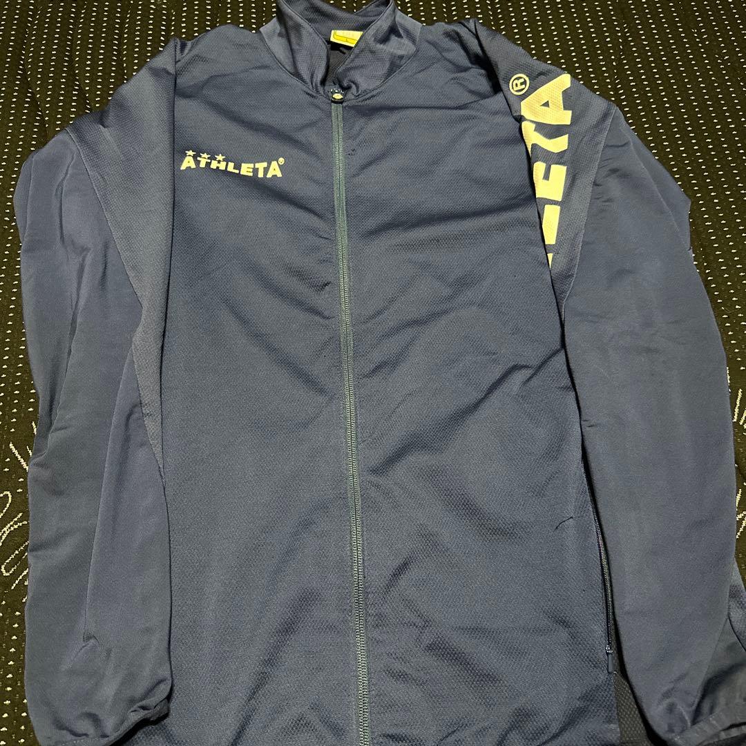 ATHLETA ジャージ 紺色 Lサイズ ATHLETA（アスレタ） ジャージ メンズ 上下 ブランド セットアップ