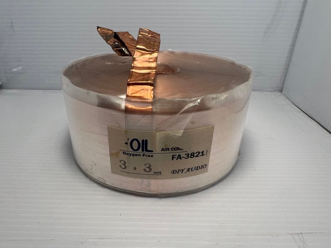 DIY AUDIO FA-3821 3.3mH 箔巻コイル 銅箔巻き 空芯コイル