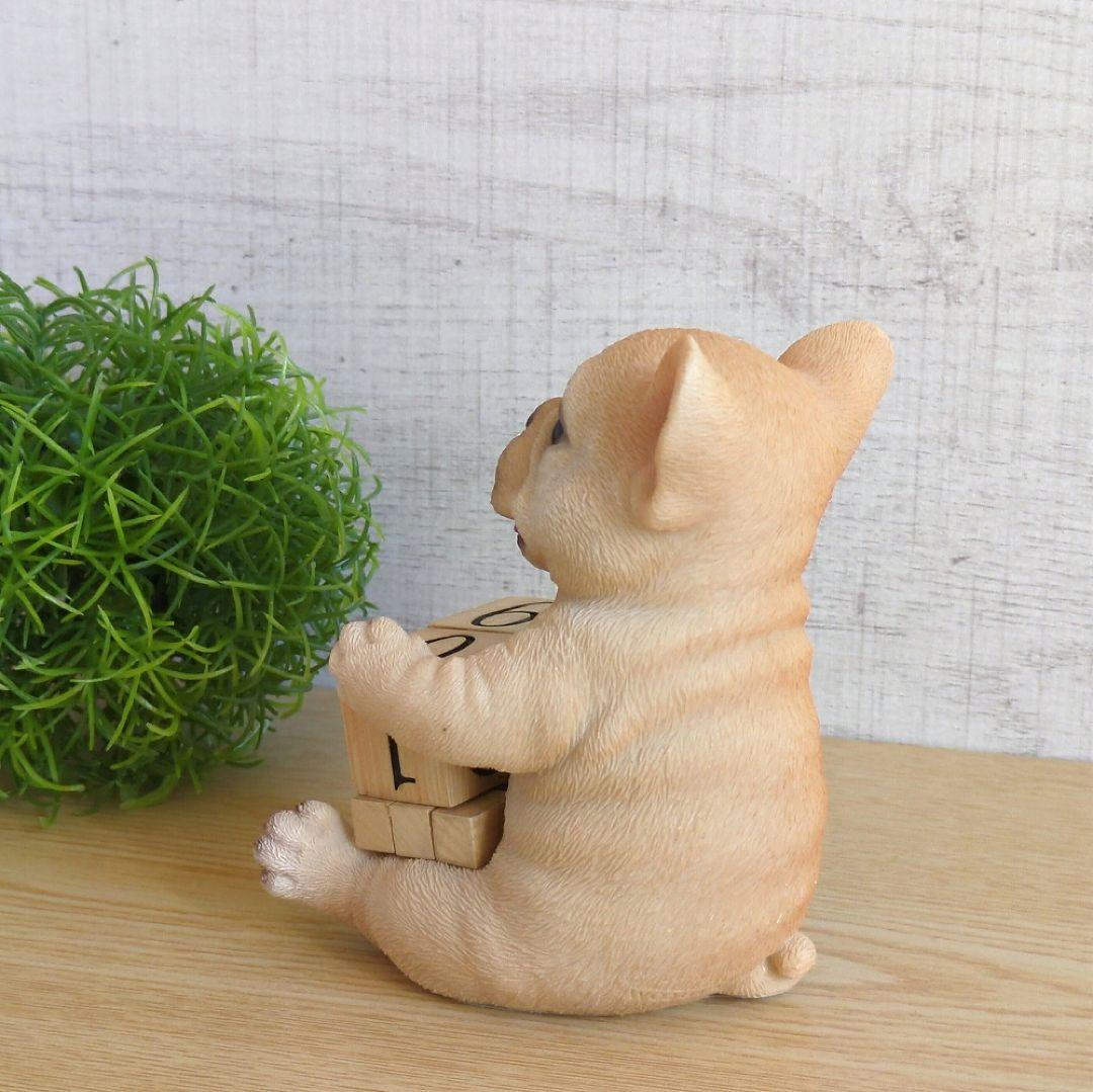 置物カレンダー】フレンチブルドッグ☆犬グッズ卓上 置物 玄関オブジェ