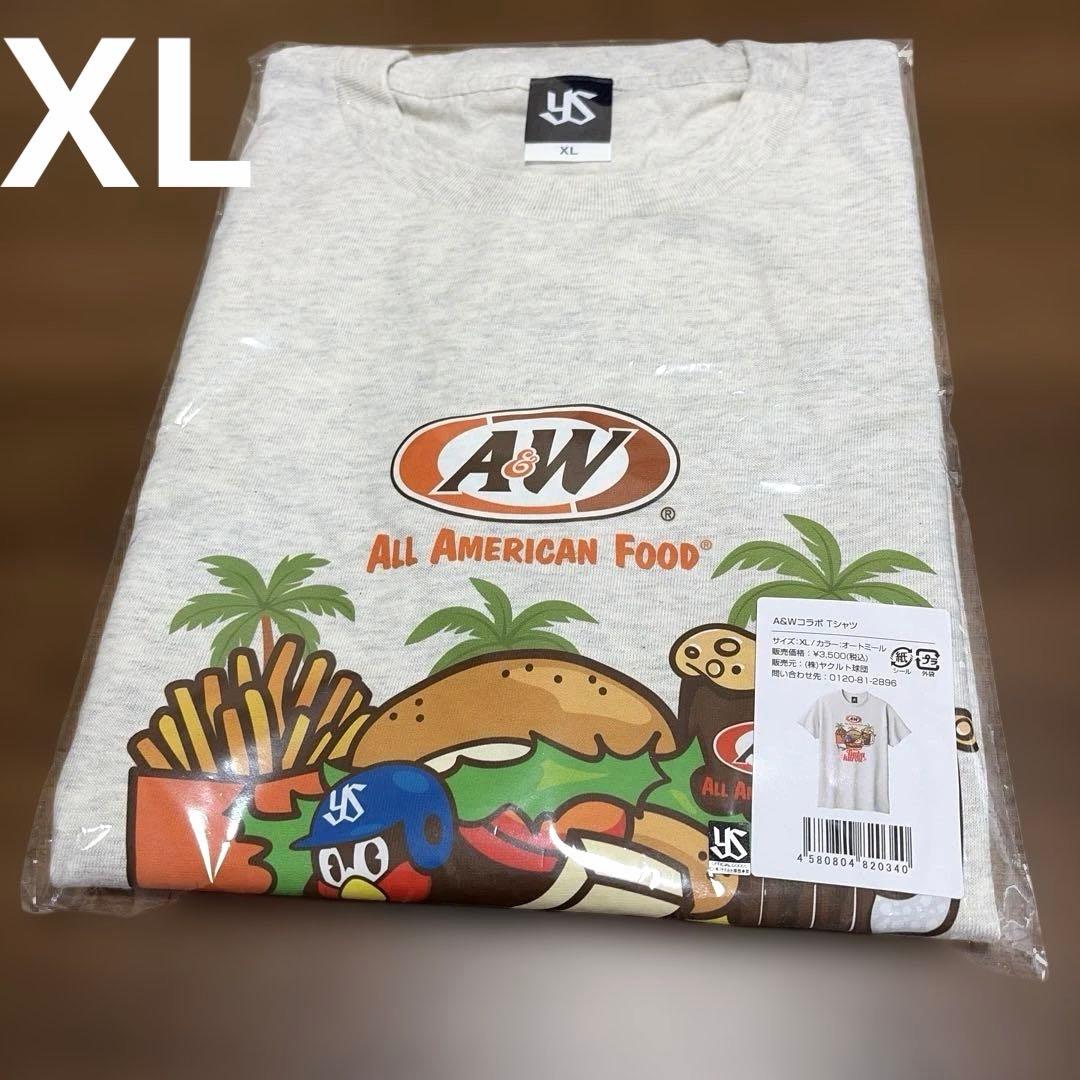 XLサイズ 新品未開封つば九郎⭐︎A&Wコラボ_Tシャツ ヤクルト