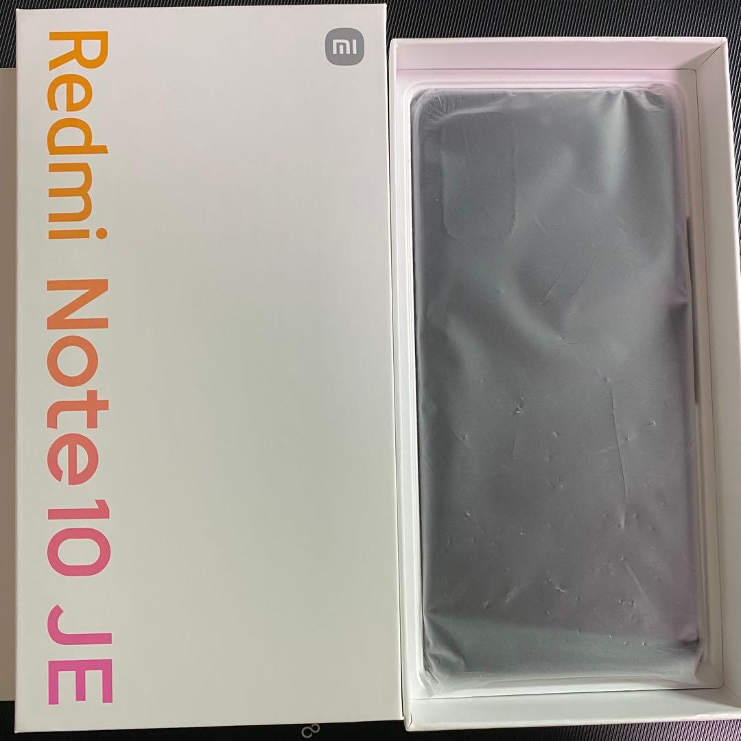 未使用 Redmi Note 10 JE シルバー本体 SIMフリー 中古】Xiaomi au 【SIMフリー】 Redmi Note 10 JE クロームシルバー