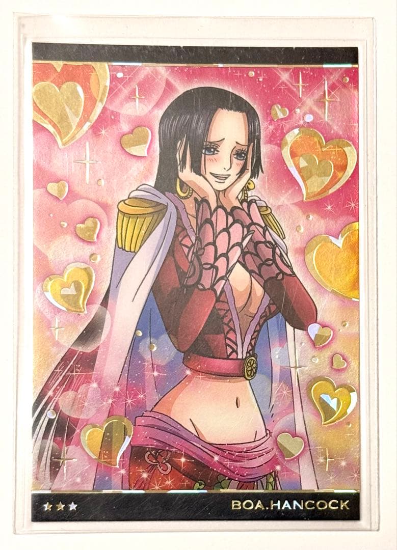 ワンピース ウエハース ハンコック カード SR No.7-09 開封済み - メルカリ