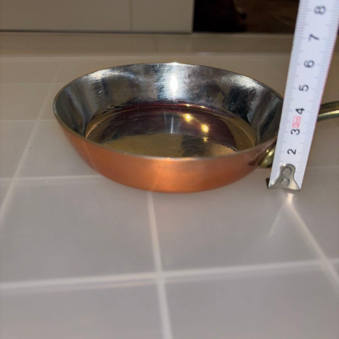 銅鍋　プチソテーパン　12cm 高さ2.5cm 3個セット 楽天市場】銅 ソースパン 9cm SW 業務用 銅プチパン プチパン ミニ