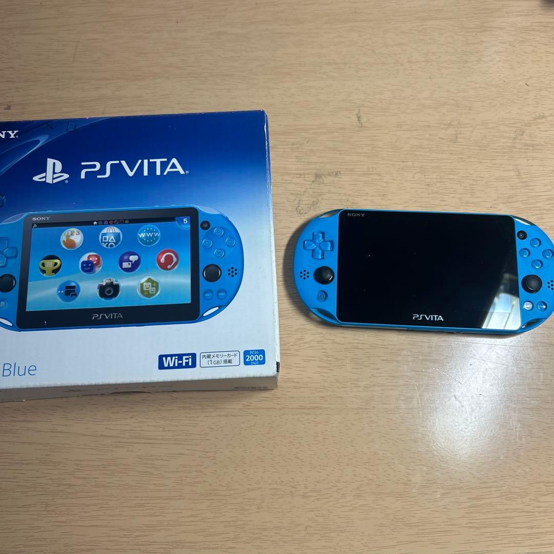 PS Vita 2000 アクアブルー 本体 - メルカリ