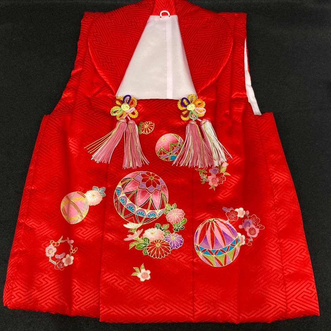 七五三 正絹　被布コート　赤　3歳⭐︎ 楽天市場】七五三 3歳 女児 被布 着物 セット 正絹 梅橘 オフホワイト