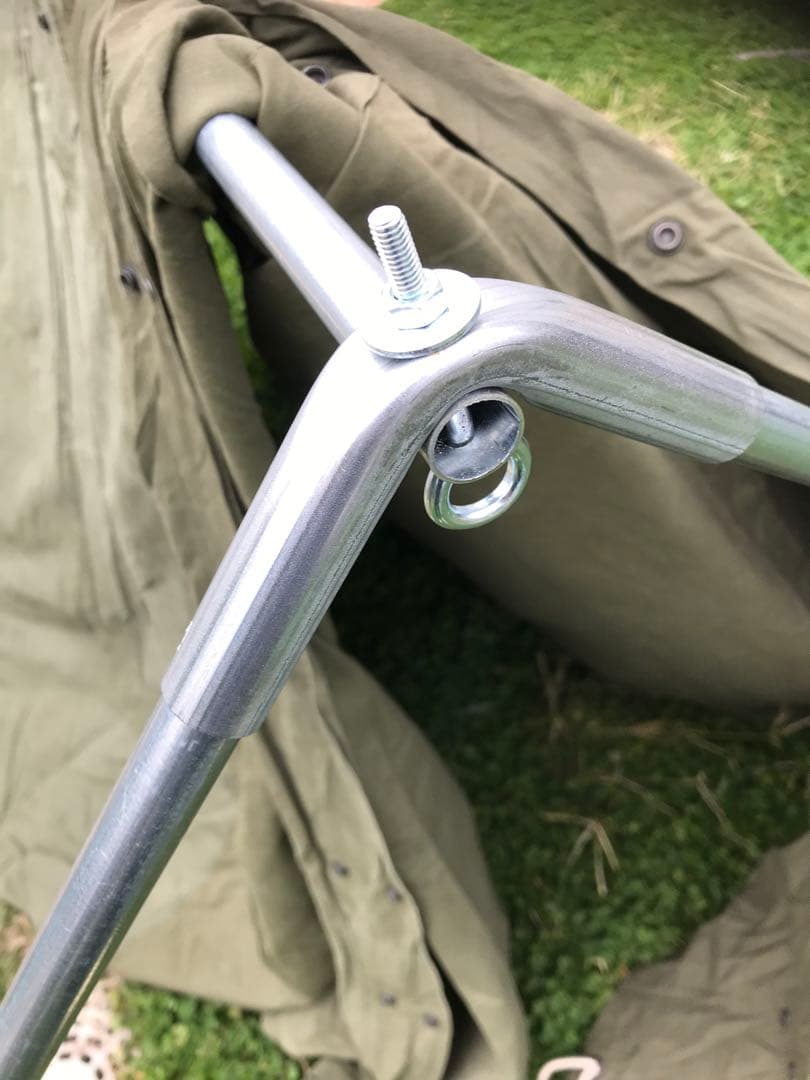 取説付《usパップテント仕様》二股フレーム＋棟ポール　らくらく設営快適空間⭐︎