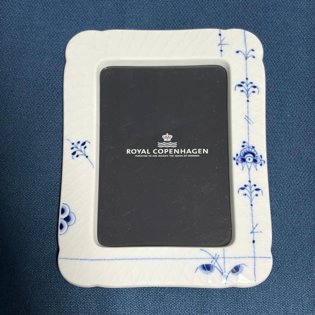 ロイヤルコペンハーゲン ブルーパルメッテ フォトフレーム 写真立て 未