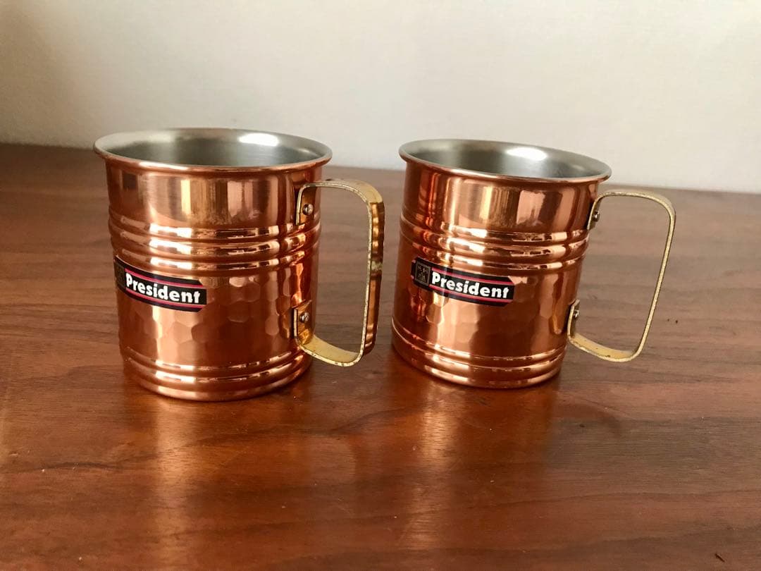 未使用 コッパー銅製 マグカップ ペアPresident ヴィンテージ - メルカリ