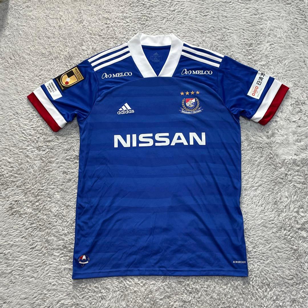 アディダス サッカーシャツ ゲームシャツ 横浜F・マリノス ボーダー L