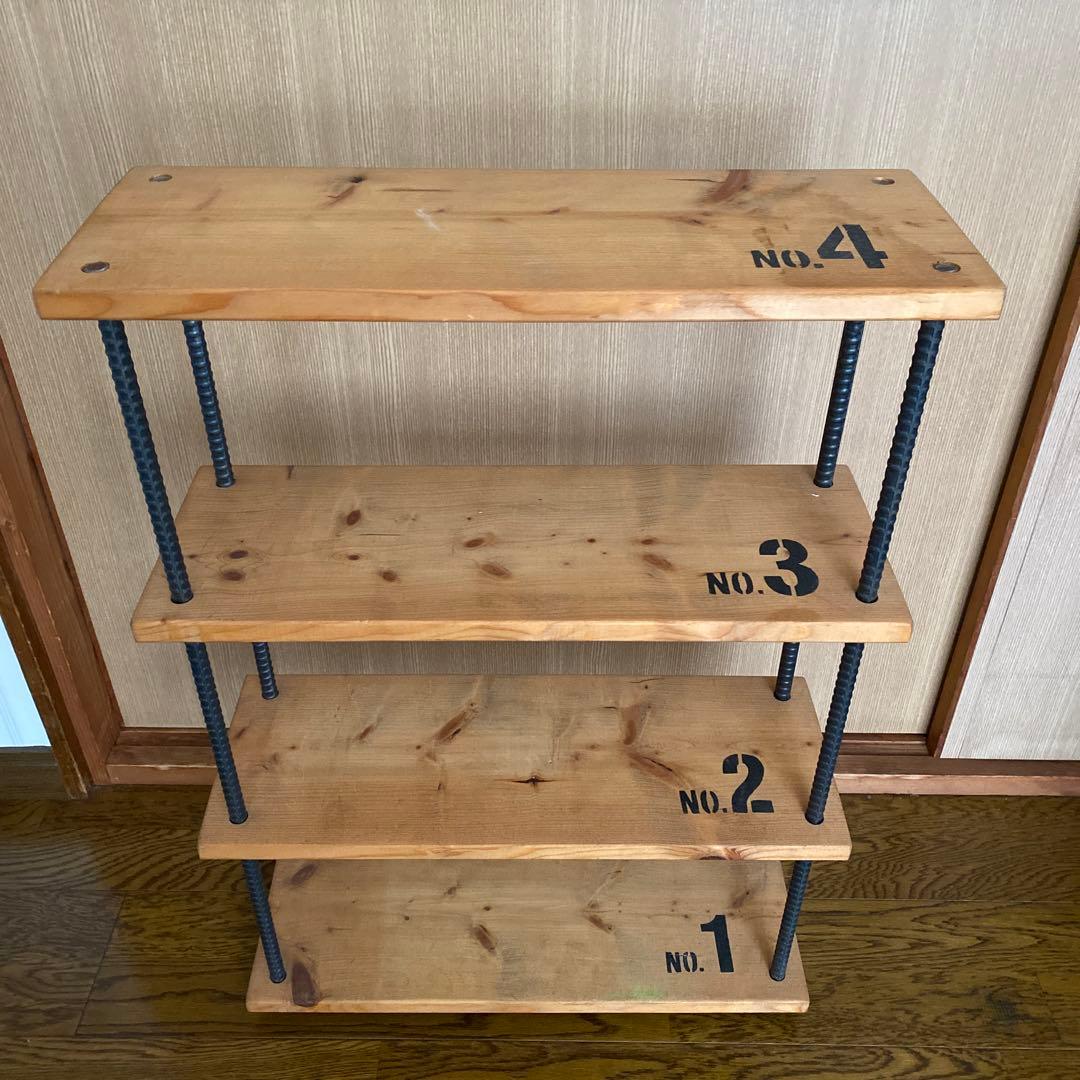 木製シェルフ NO.1〜NO.4 楽天市場】《10%OFF》 ラック 木製 4段 スリム 棚 木製 おしゃれ