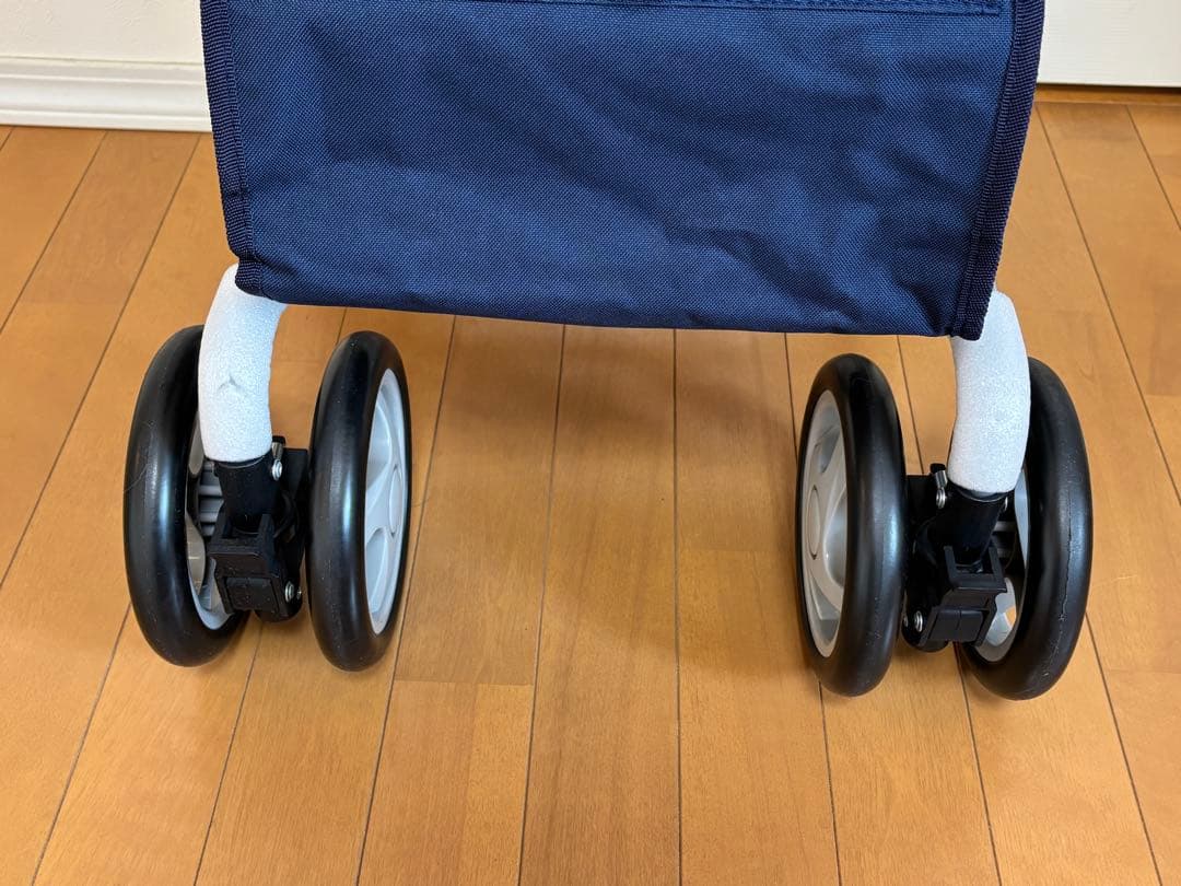 新品同様 シルバーカーデュオST 買い物カート 手押し車 花柄 折り畳み