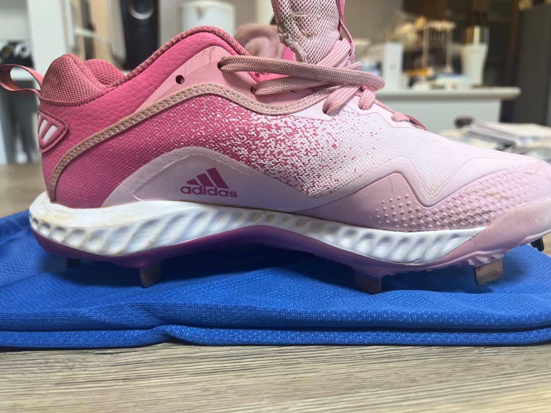 adidas 野球 スパイク 金具スパイク 26.5センチ - メルカリ