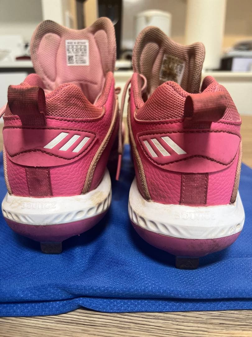 adidas 野球 スパイク 金具スパイク 26.5センチ - メルカリ