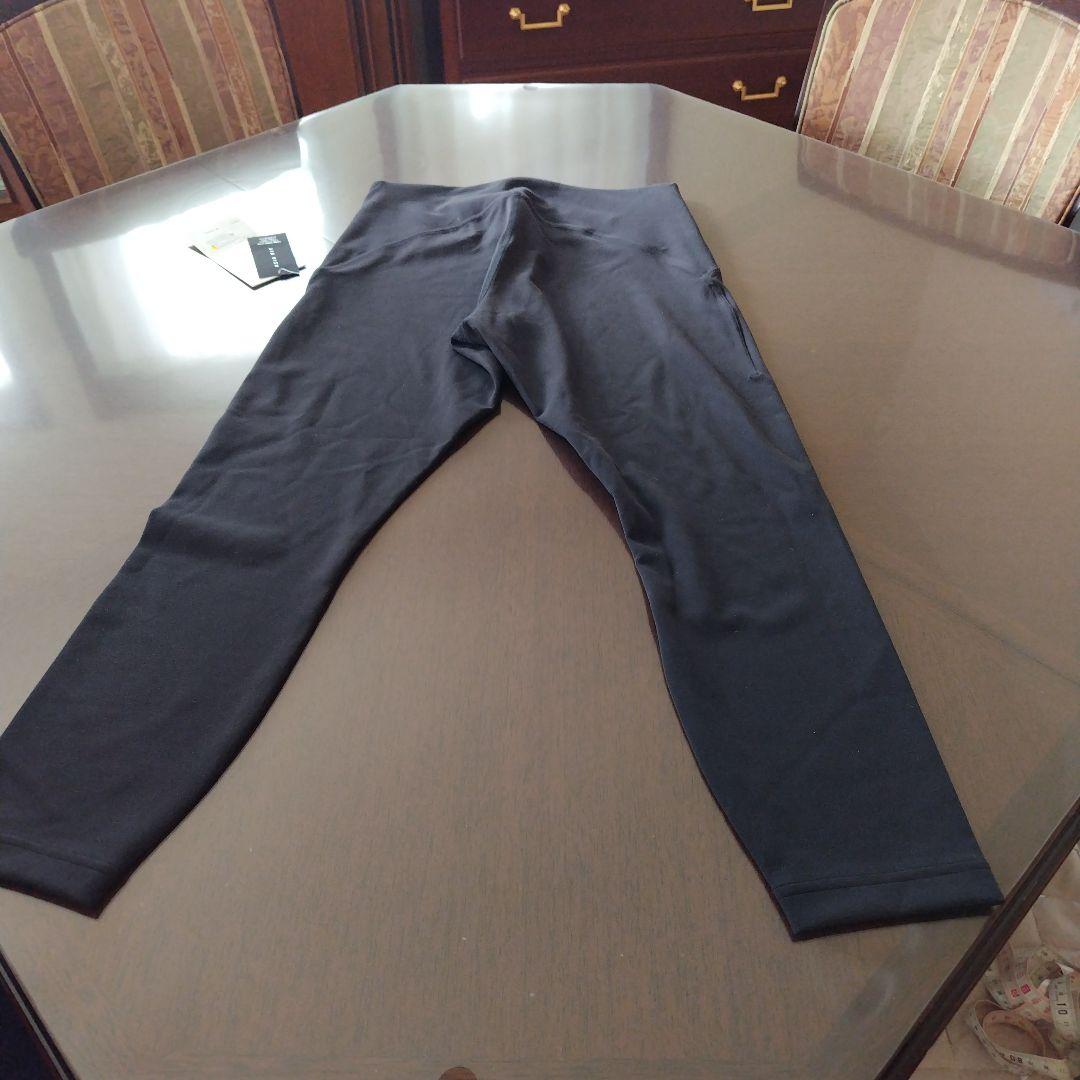 lululemon ブラックレギンス ウエスト切り替えデザイン XL タグ付き