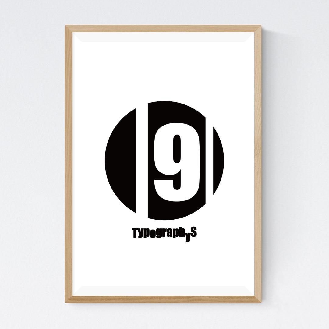 SALE】TYPOGRAPHYS アートポスター（大型A2サイズ）約60cm - メルカリ