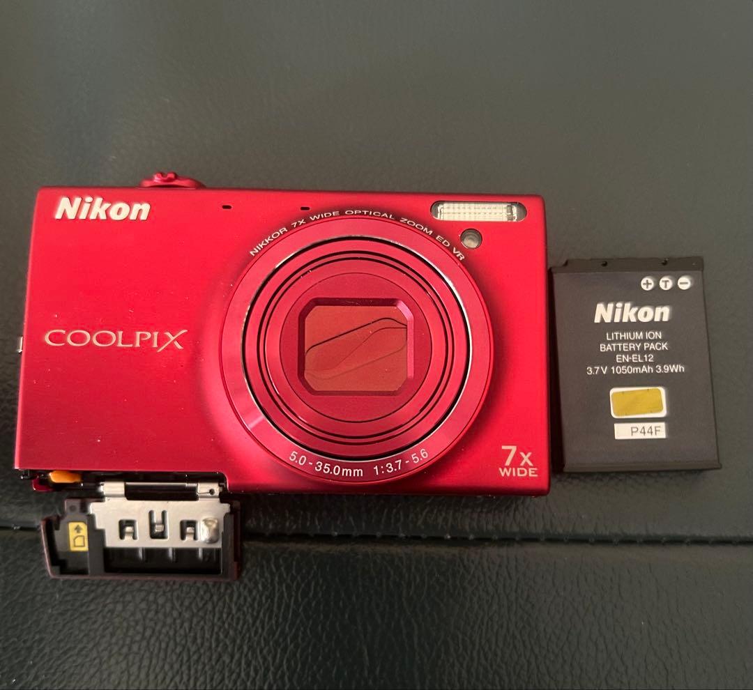 Nikon COOLPIX S6100 レッド - メルカリ